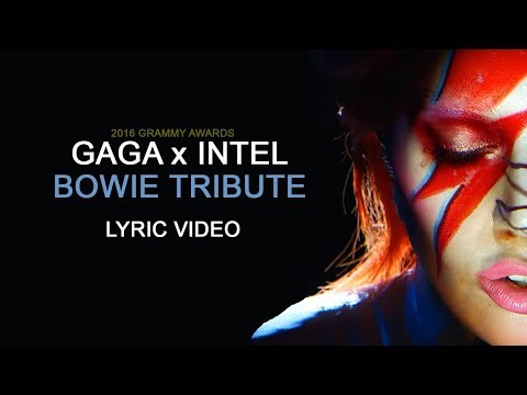 Lady Gaga - Tribute to David Bowie at Grammy 2016 (Lyrics)